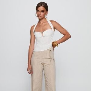 Princess Polly Isabetta Halter Top White